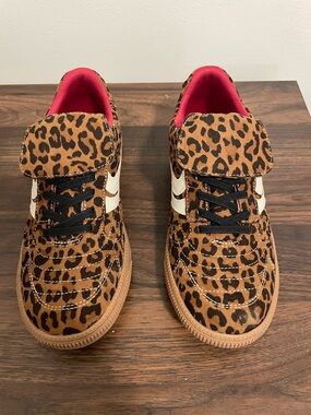 Madden NYC Leopard Print/Red Sneakers Youth Girls Size 4
